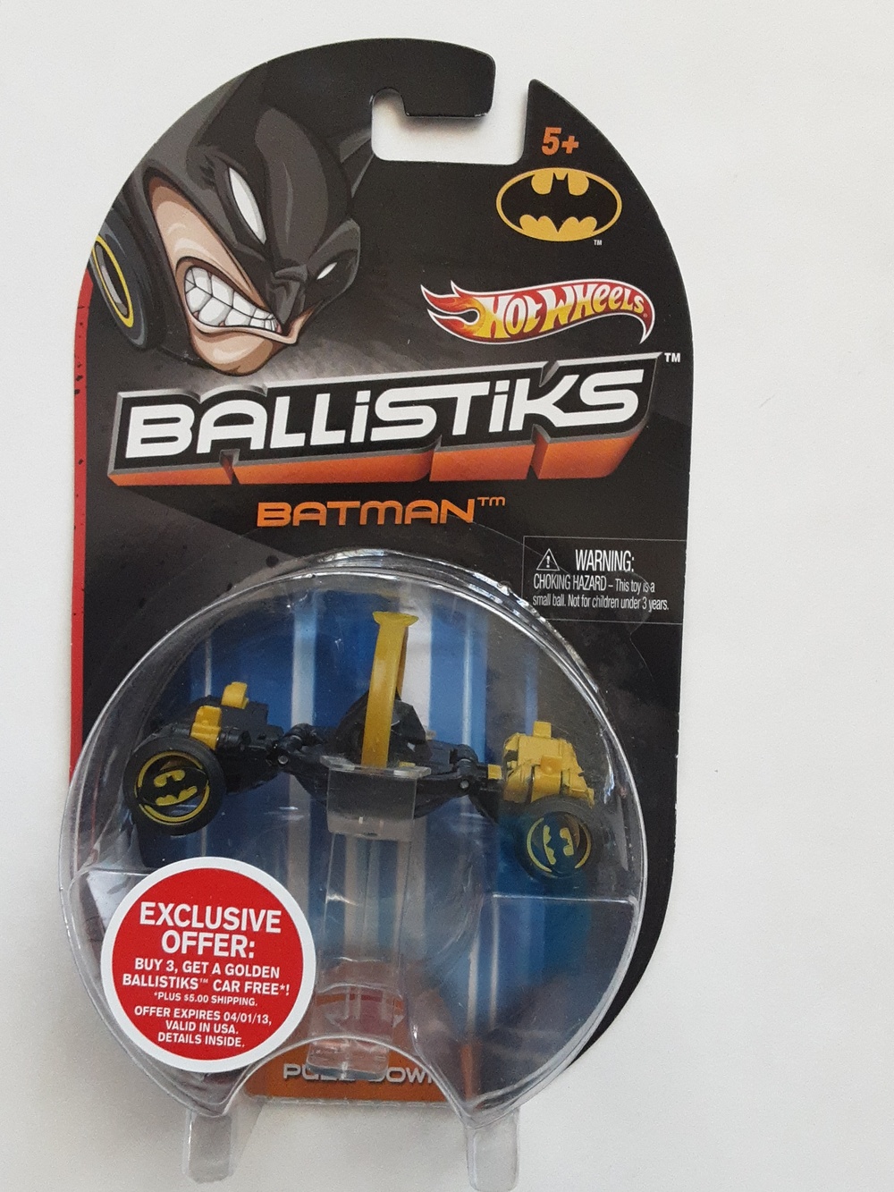 Hot Wheels Batman  2012 Ballistiks Vehicle  Black & Yellow